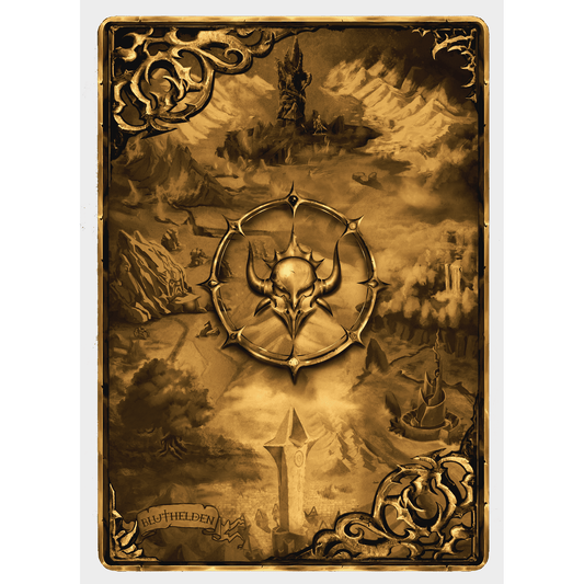 Bluthelden Artwork Kartenhüllen - Leros Gold - Produktansicht