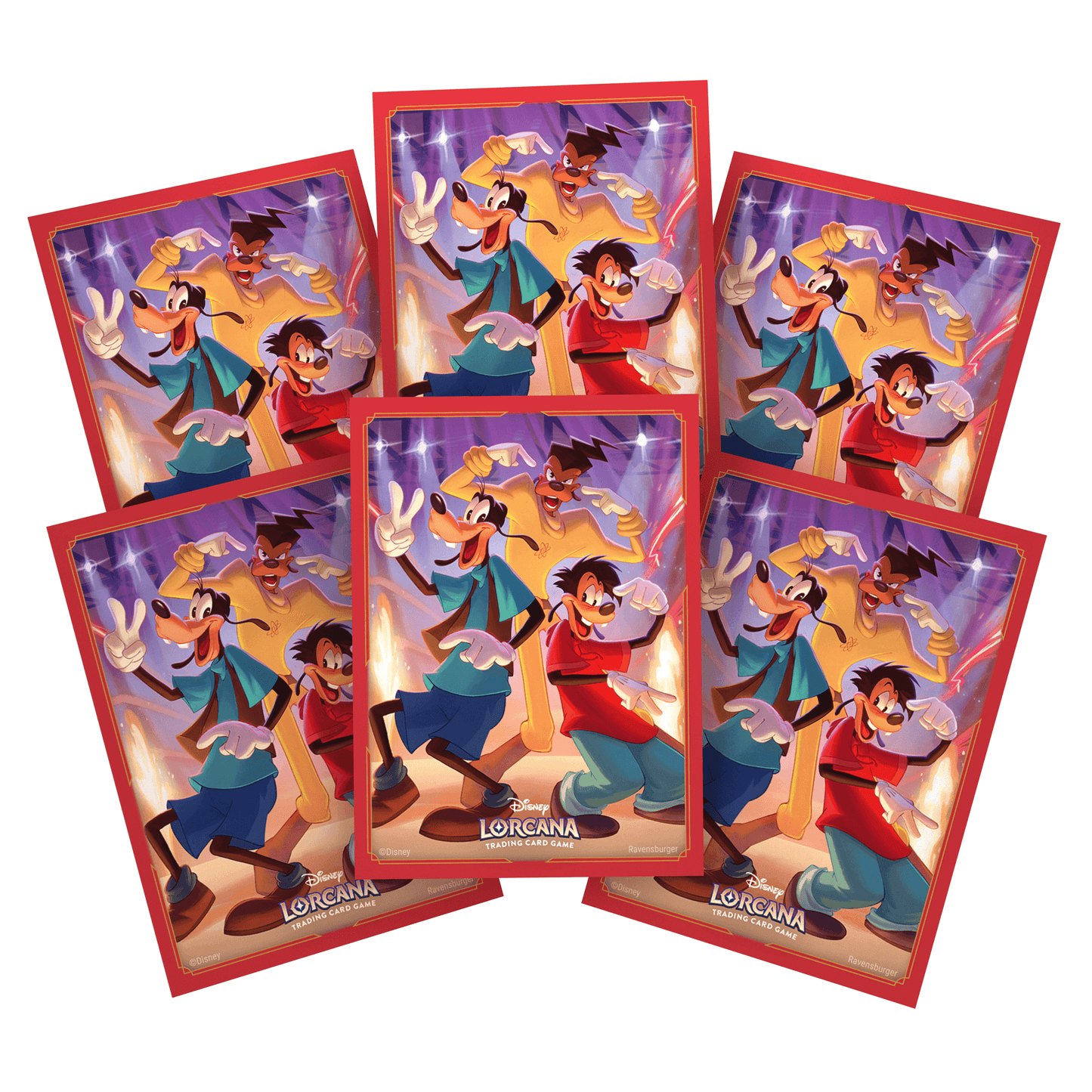 Disney Lorcana - Mythen Kartenhüllen Goofy - Produktansicht Inhalt
