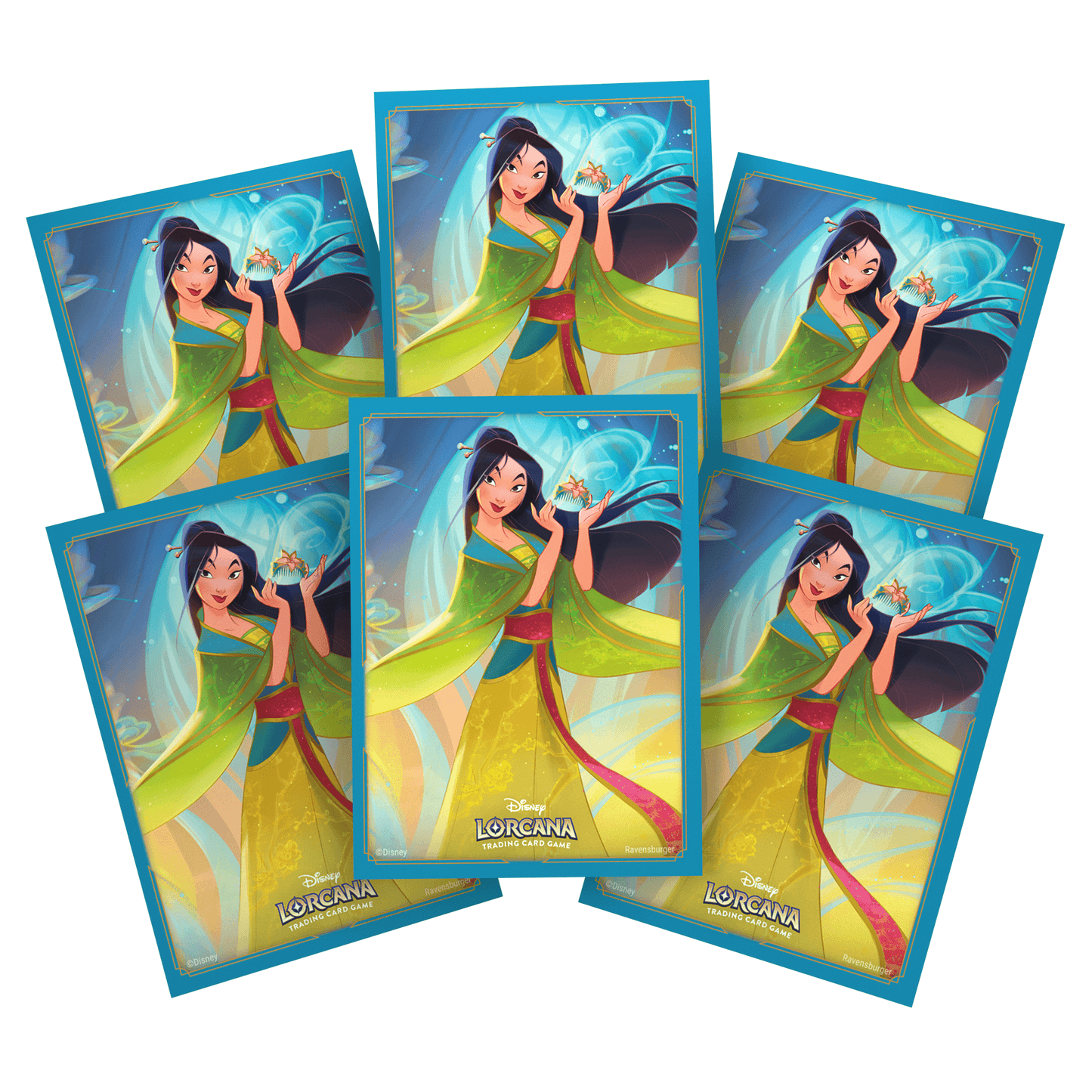 Disney Lorcana - Mythen Kartenhüllen Mulan - Produktansicht Inhalt