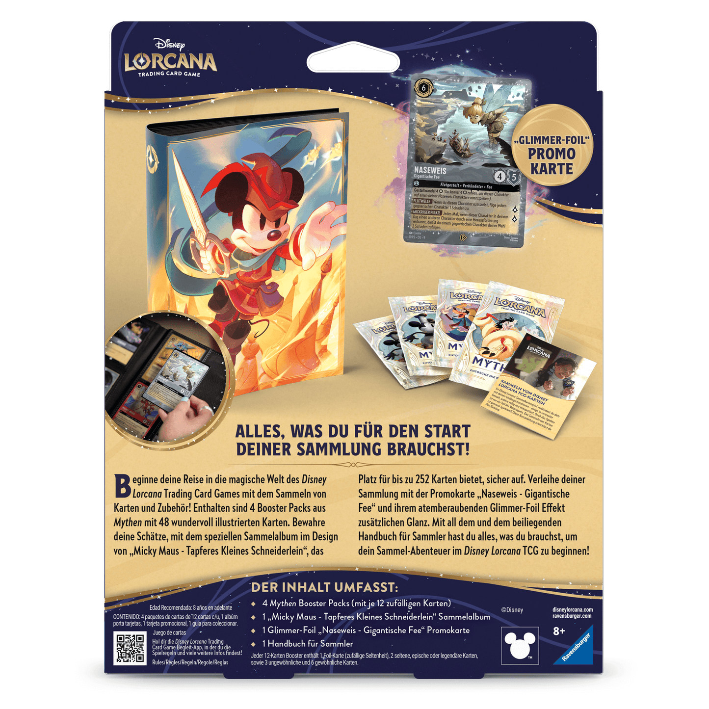 Disney Lorcana - Mythen Sammler Starterset DE - Produktansicht hinten