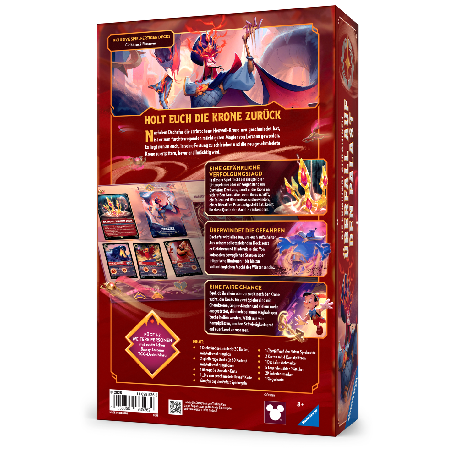 Disney Lorcana - Domäne von Dschafar - Luminari Chroniken DE - Produktansicht hinten