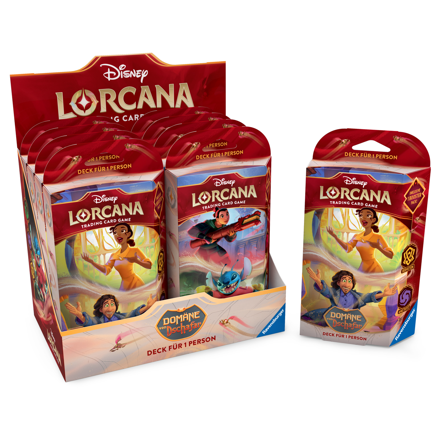 Disney Lorcana Domäne von Dschafar Starterdeck 2er Bundle DE - Produktansicht front