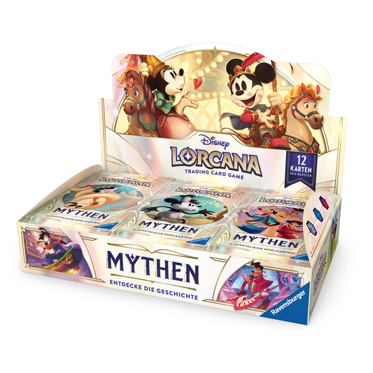 Disney Lorcana Set 9 Mythen Display mit 24 Booster Packs Deutsch