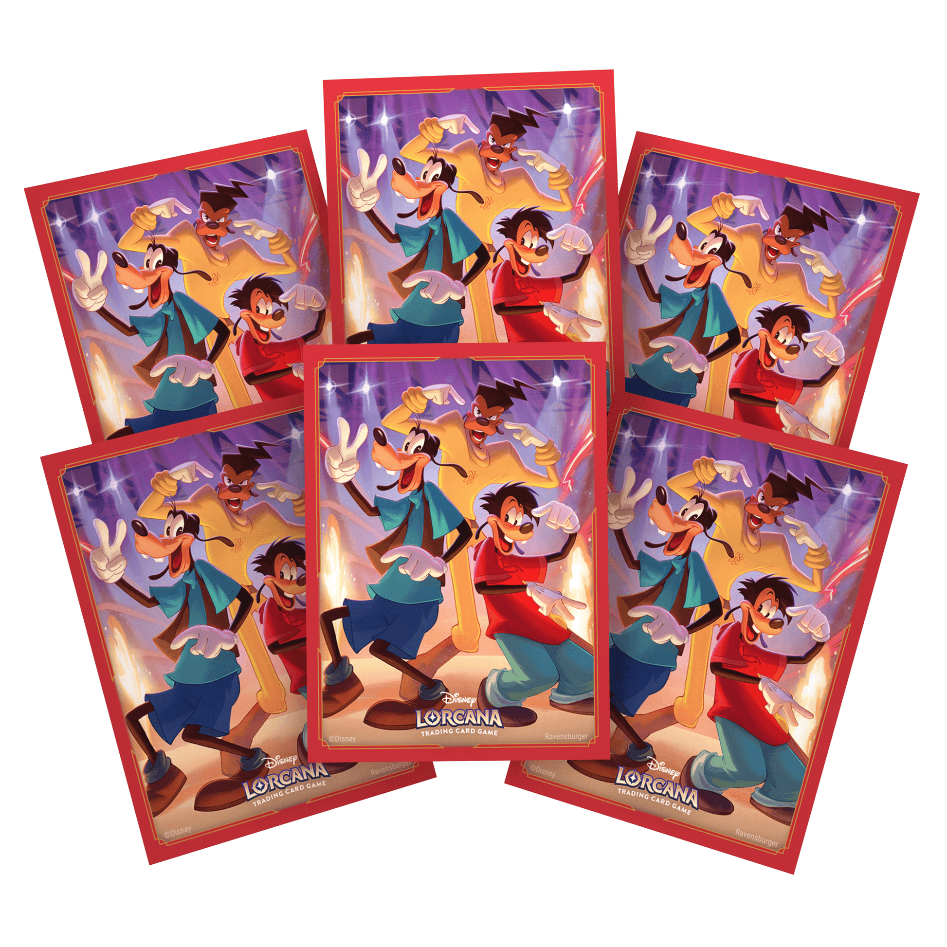 Disney Lorcana - Mythen Kartenhüllen Goofy - Produktansicht Inhalt