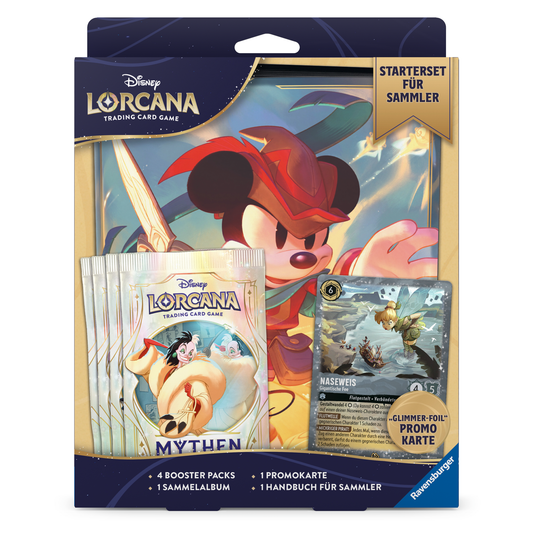Disney Lorcana Set 9 Mythen Starterset fuer Sammler Deutsch - Produktansicht vorne