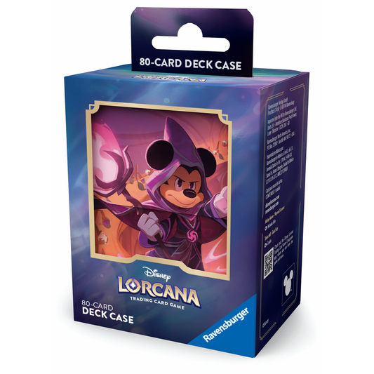 Disney Lorcana Set 8 Domäne von Dschafar Deck Case Mickey Mouse Wayward Sorcerer - Produktansicht vorne