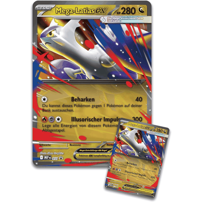 Pokemon Mega-Latias Kollektion DE Produktbild 3D Holokarte