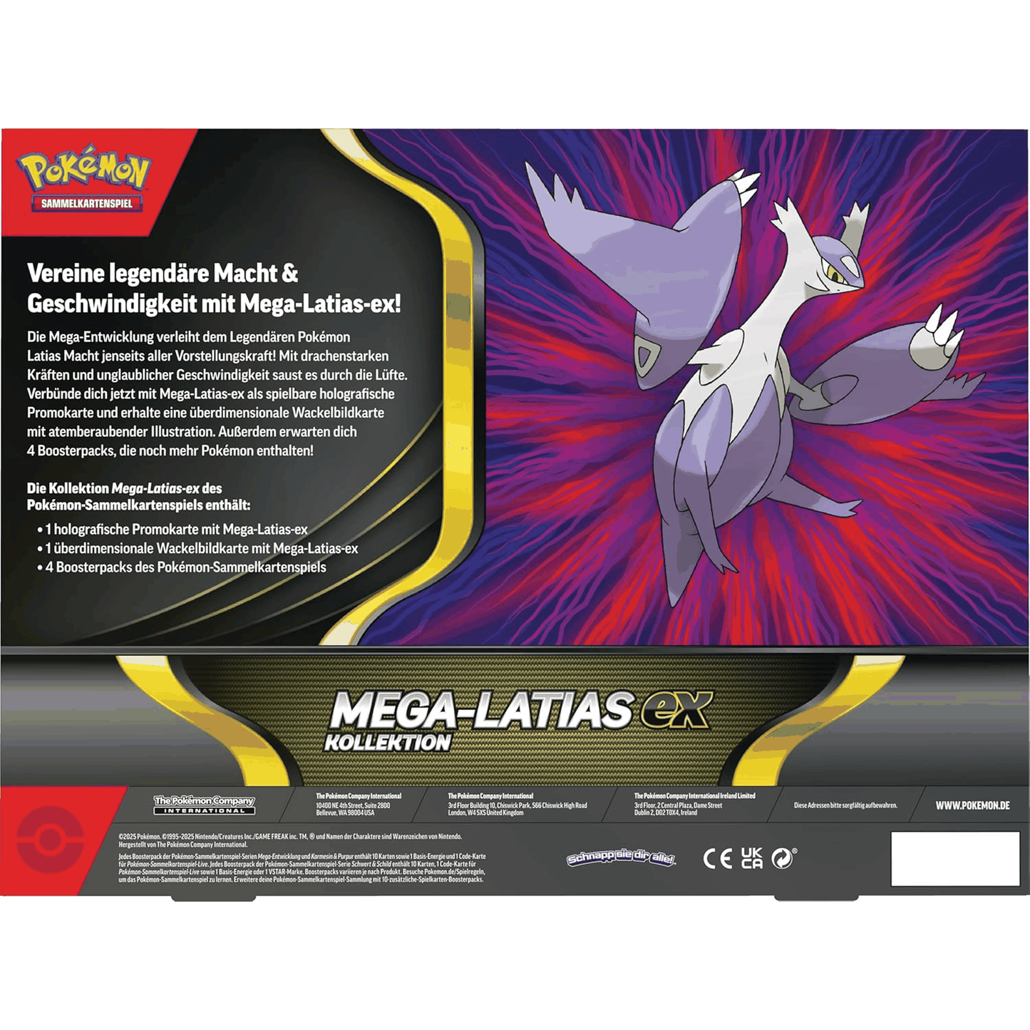 Pokemon Mega-Latias Kollektion DE Produktbild back