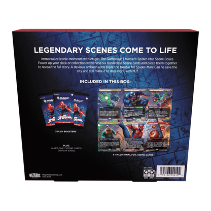 Magic The Gathering - Marvel Spider-Man Scene Box EN - Produktansicht back