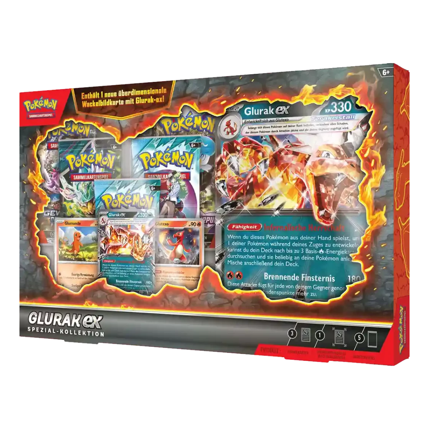 Pokemon Glurak ex Spezial Kollektion deutsch - Produktansicht front