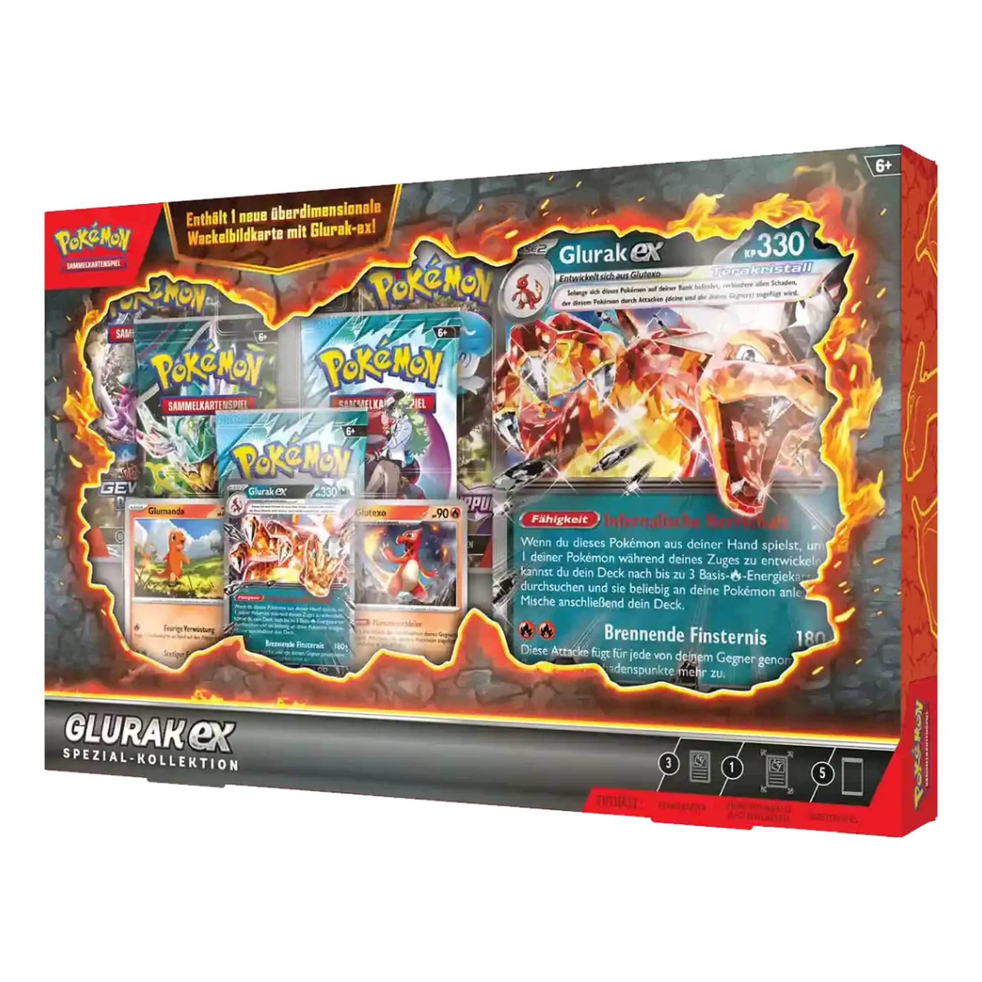 Pokemon Glurak ex Spezial Kollektion deutsch - Produktansicht front